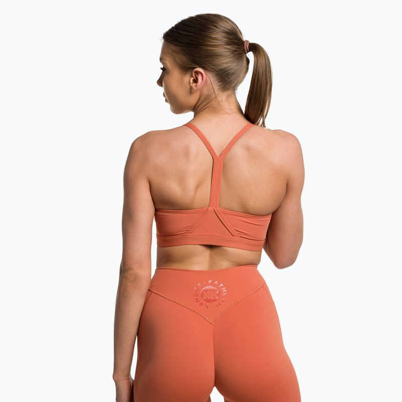 Gymshark KK Twins Sports earth orange fitness bra 3