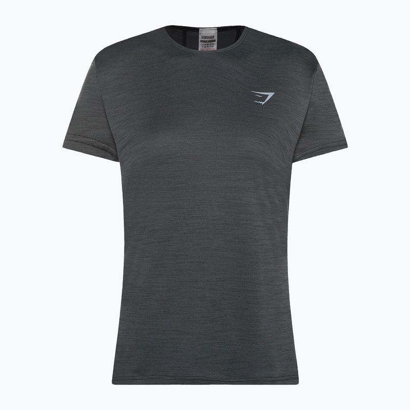 Women's Gymshark Running Top SS dark/grey training t-shirt 5