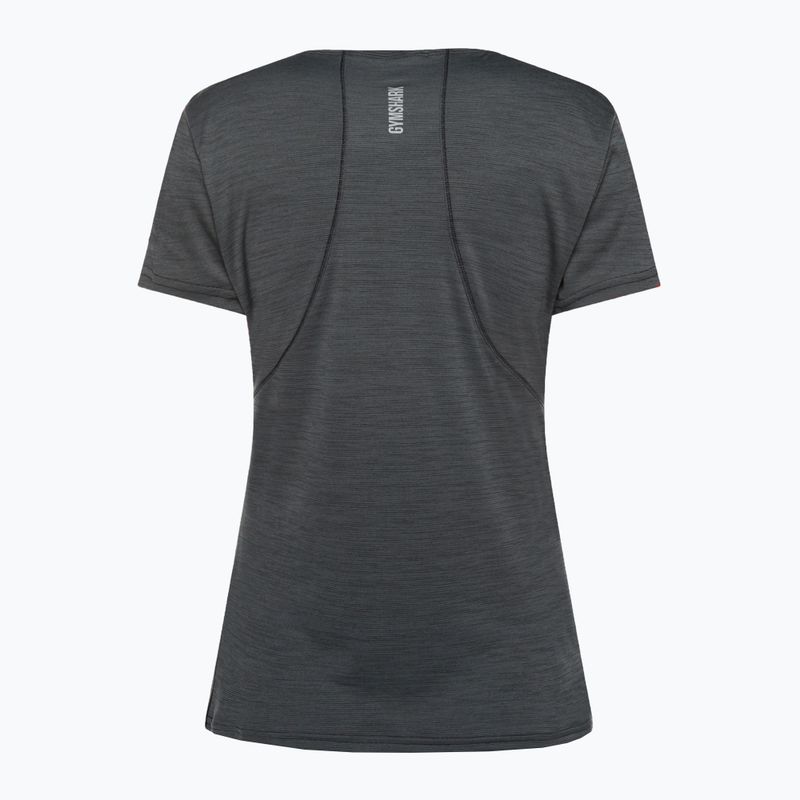 Women's Gymshark Running Top SS dark/grey training t-shirt 6