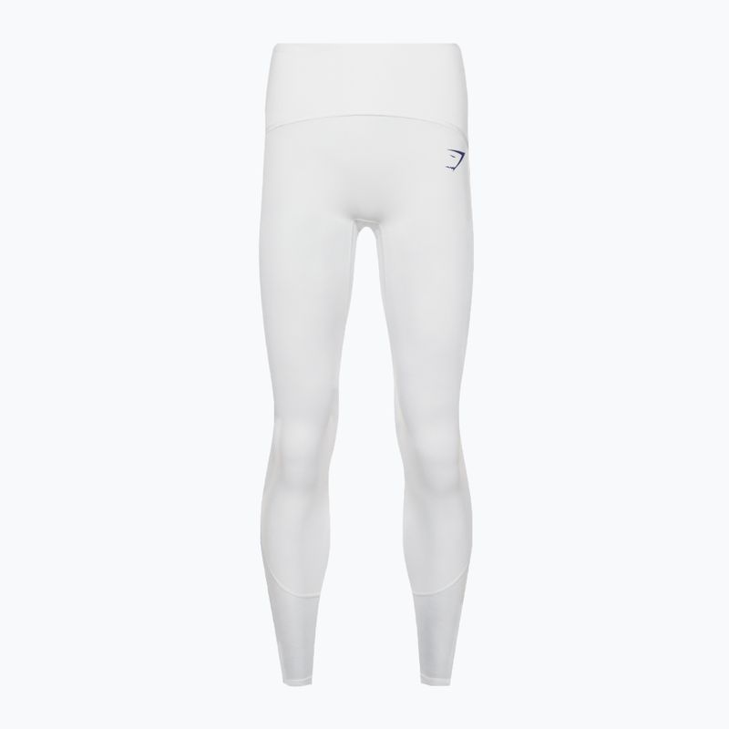 Women's training leggings Gymshark Pulse white/blue 6
