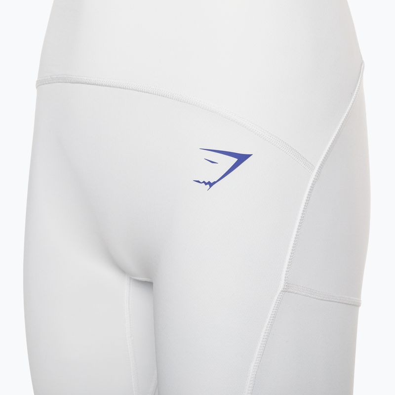 Women's training leggings Gymshark Pulse white/blue 8