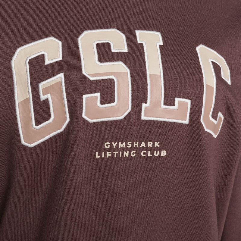 Women's training sweatshirt Gymshark Gfx Gslc Oversized brown 7