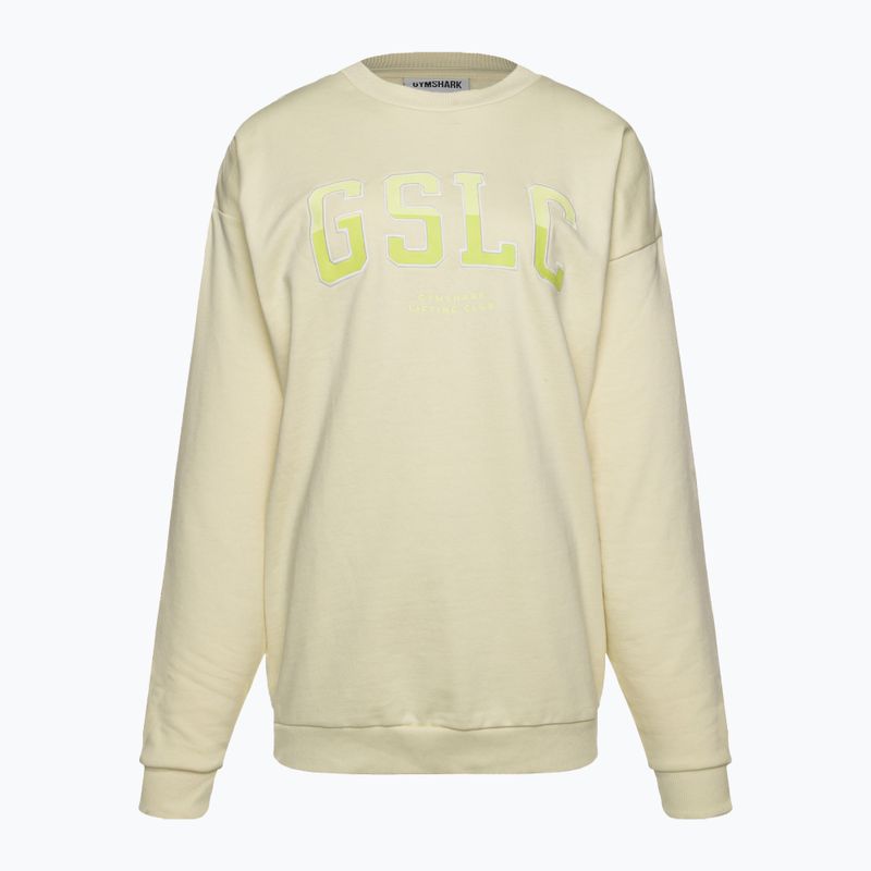 Women's training sweatshirt Gymshark Gfx Gslc Oversized yellow/white 5