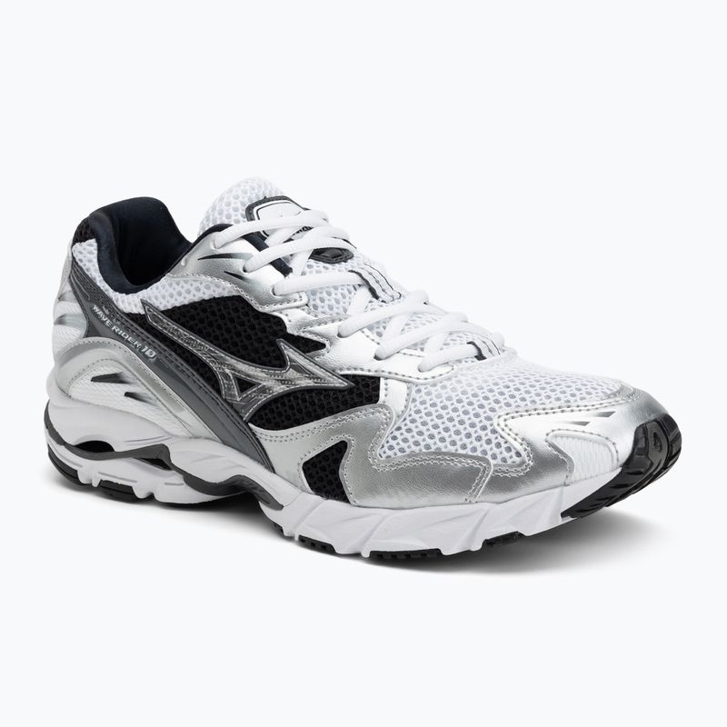 Men's shoes Mizuno Wave Rider 10 white/silver/black
