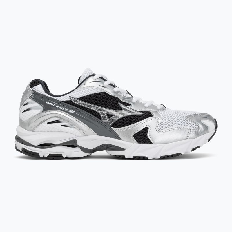 Men's shoes Mizuno Wave Rider 10 white/silver/black 2
