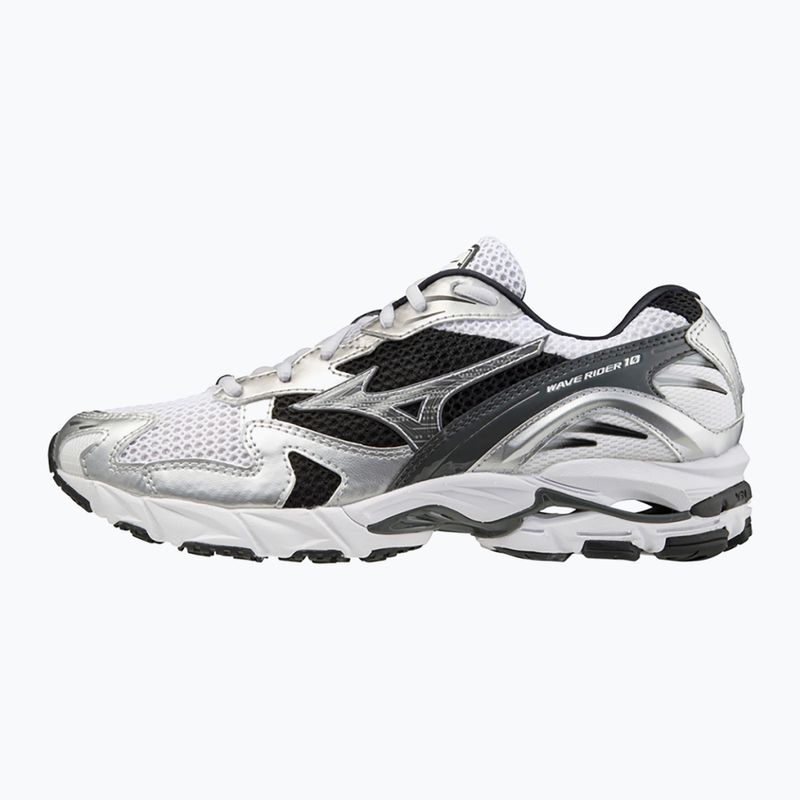 Men's shoes Mizuno Wave Rider 10 white/silver/black 2