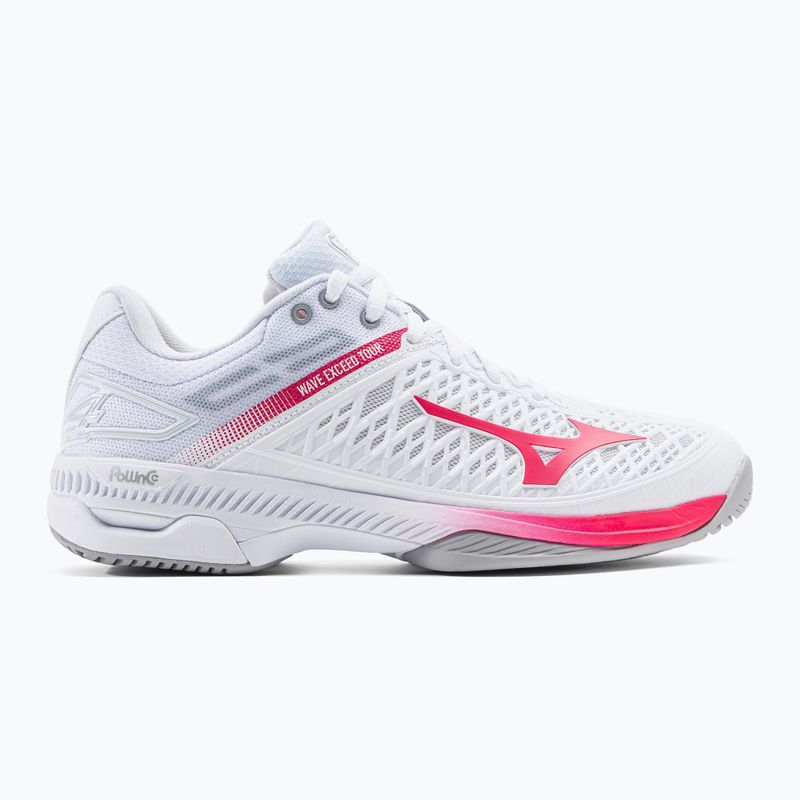 Women's tennis shoes Mizuno Wave Exceed Tour 4 CC white 61GA207164 2