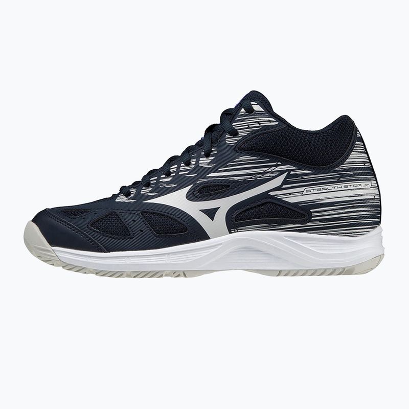 Mizuno Stealth Star Mid children's handball shoes navy blue X1GC211502 9