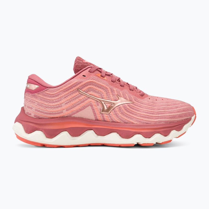 Women's running shoes Mizuno Wave Horizon 6 garnet rose/rose copper/persimmon 2