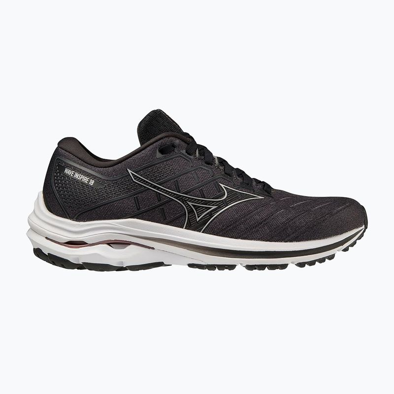 Men's running shoes Mizuno Wave Inspire 18 D black/silver/ebony