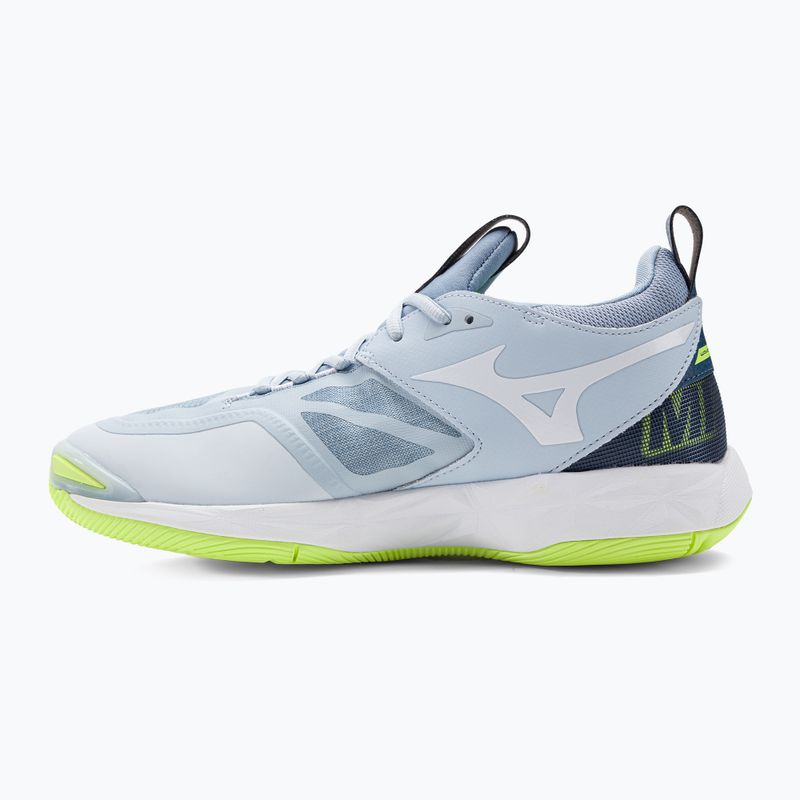 Men's volleyball shoes Mizuno Wave Momentum 2 heather/white/neo lime 10