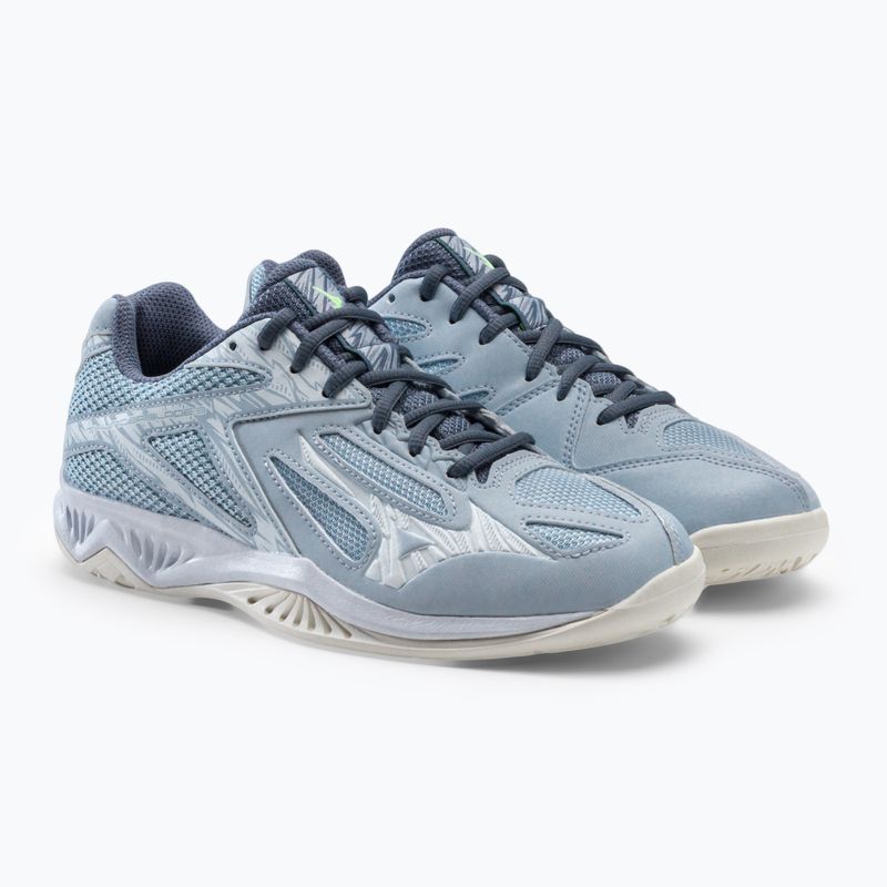 Women's volleyball shoes Mizuno Thunder Blade 3 light blue V1GC217002 5