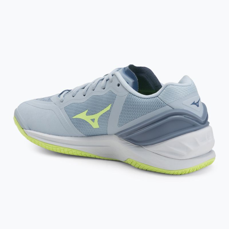 Women's handball shoes Mizuno Wave Stealth Neo heather/white/neo lime 3