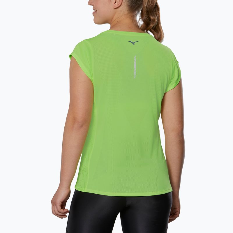 Women's running shirt Mizuno Aero Tee neolime 2