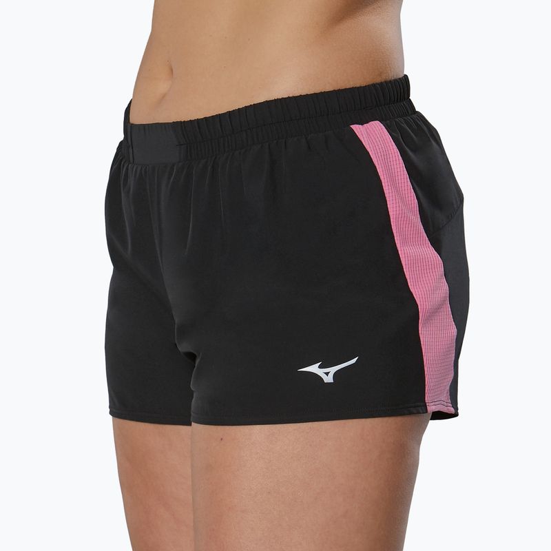 Mizuno Aero 2.5 black/wild orchid running shorts