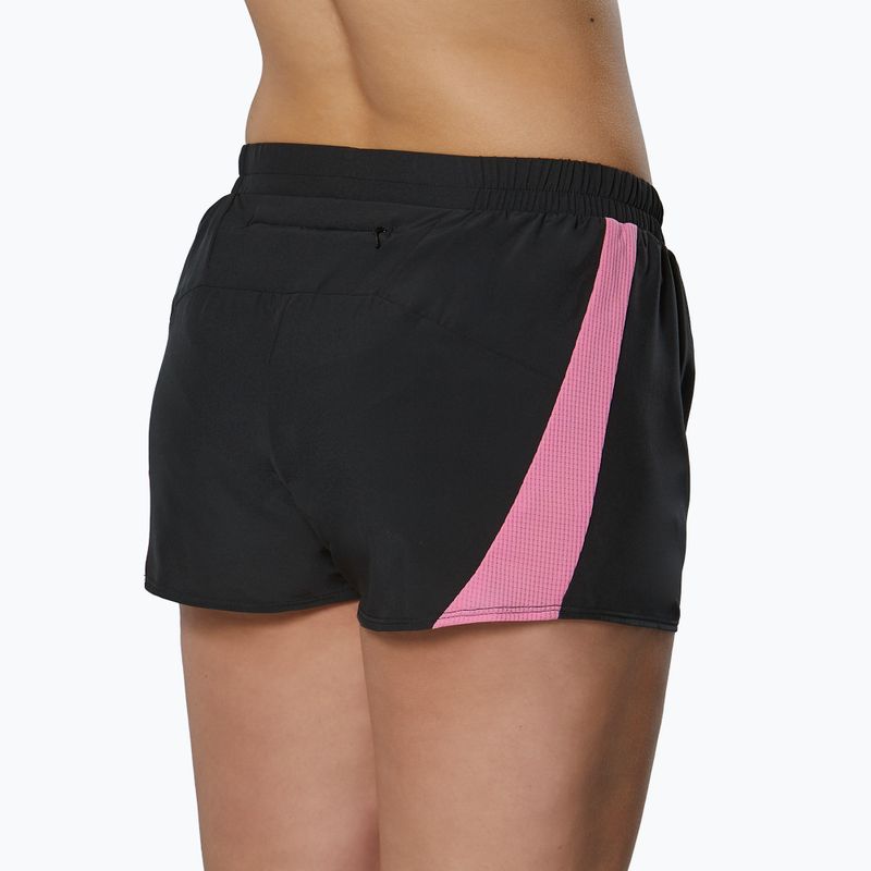 Mizuno Aero 2.5 black/wild orchid running shorts 2