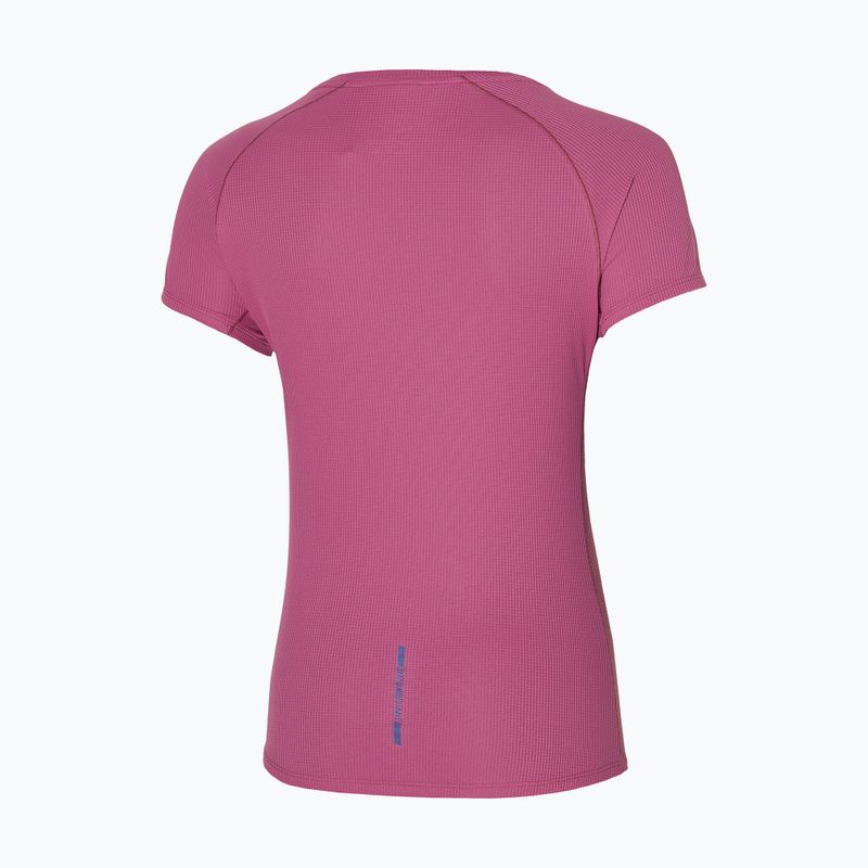 Women's running t-shirt Mizuno Dryaeroflow Tee magenta haze 2