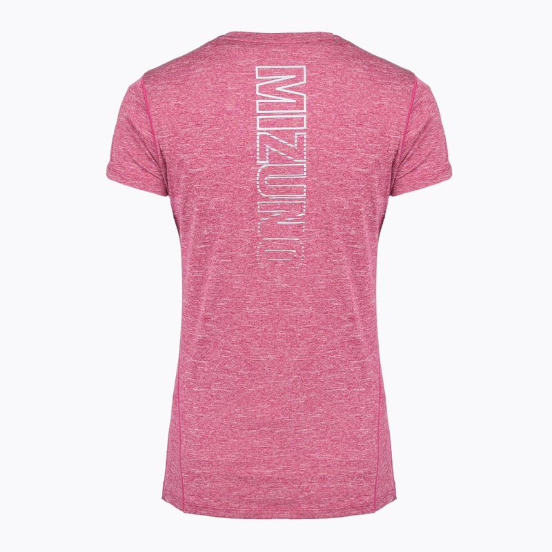 Women's running shirt Mizuno Core Graphic Tee magenta haze 2