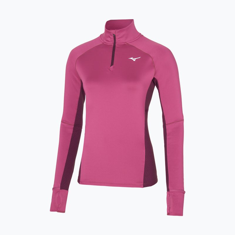 Women's running sweatshirt Mizuno Warmalite HZ magenta haze