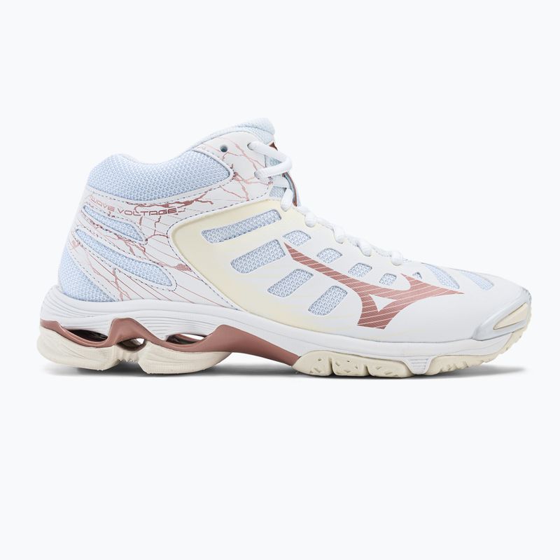 Women's volleyball shoes Mizuno Wave Voltage Mid white V1GC216536 2