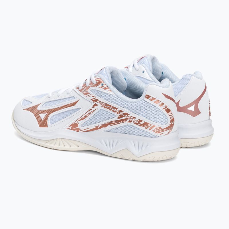 Women's volleyball shoes Mizuno Thunder Blade 3 white V1GC217036 3