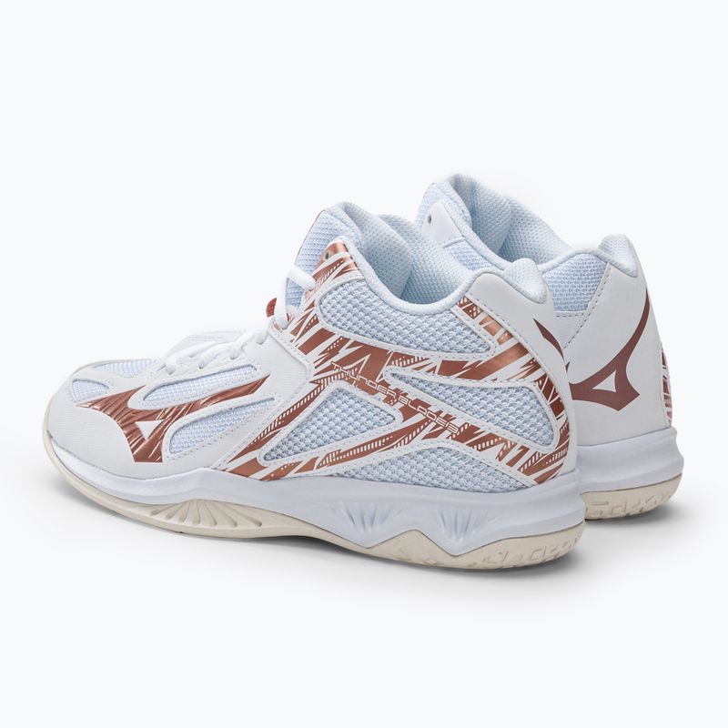 Women's volleyball shoes Mizuno Thunder Blade 3 Mid white V1GC217536 3