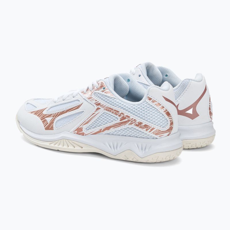 Mizuno Lightning Star Z6 children's volleyball shoes white V1GD210336 3