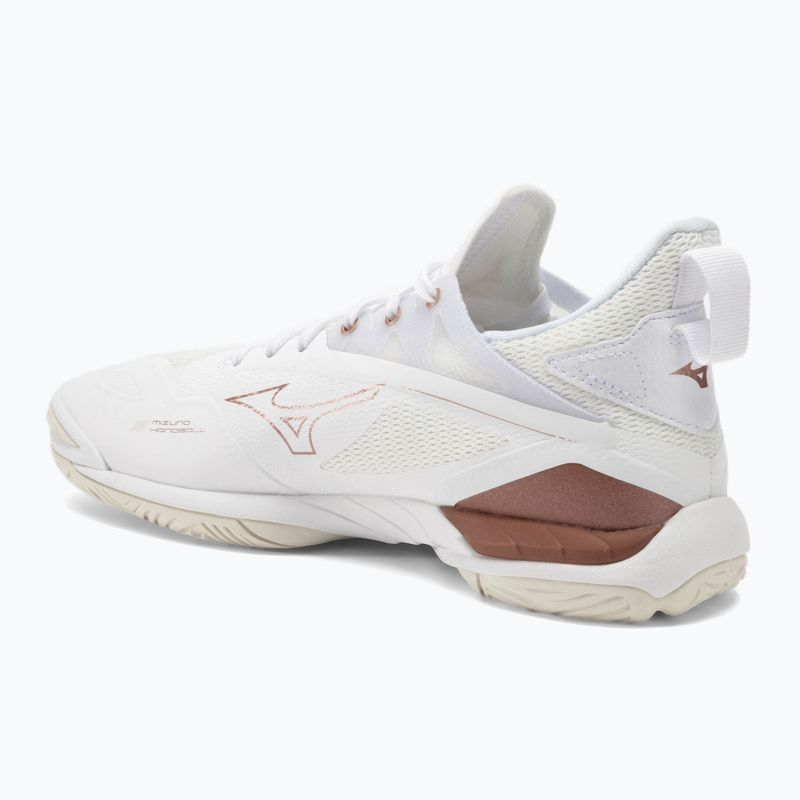 Women's handball shoes Mizuno Wave Mirage 4 white/rose/snow white 3