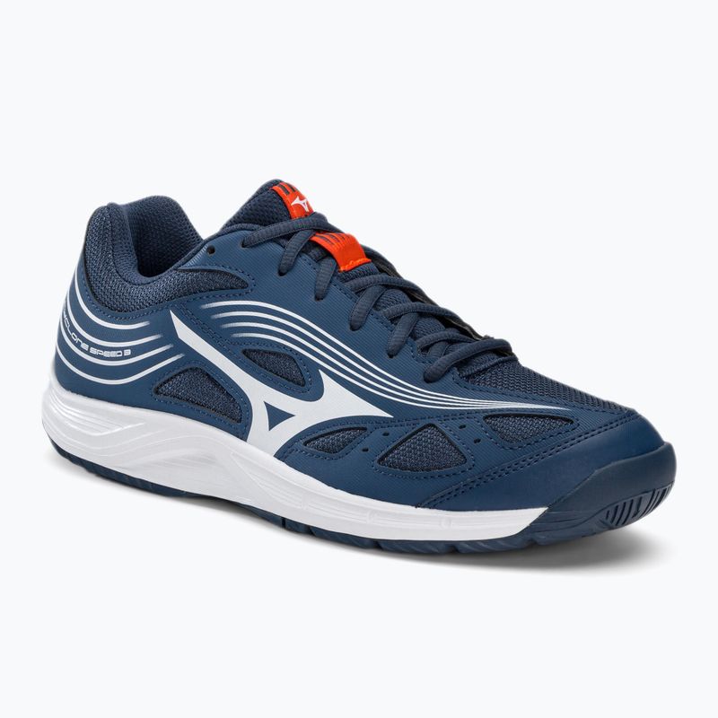 Mizuno Cyclone Speed 3 volleyball shoes blue and white V1GA218021
