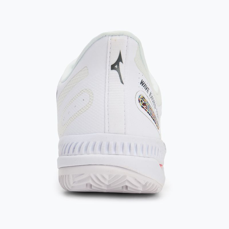 Women's tennis shoes Mizuno Wave Exceed Tour 5 CC undyed white/quiet shade/opera red 6