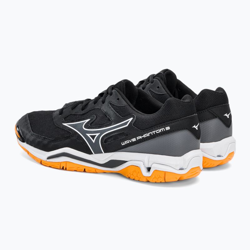 Men's handball shoes Mizuno Wave Phantom 3 black X1GA226044 3