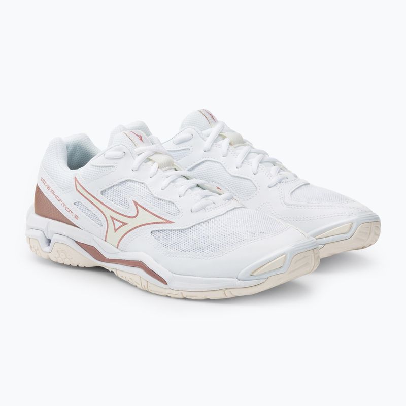 Women's handball shoes Mizuno Wave Phantom 3 white X1GB226036 4