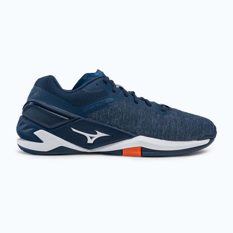 Men's handball shoes Mizuno Wave Stealth Neo navy blue X1GA200021 2