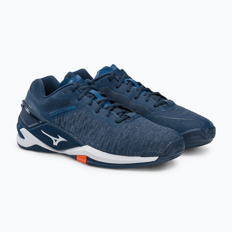 Men's handball shoes Mizuno Wave Stealth Neo navy blue X1GA200021 5