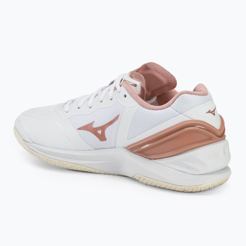 Women's handball shoes Mizuno Wave Stealth Neo white/rose/snow white 3