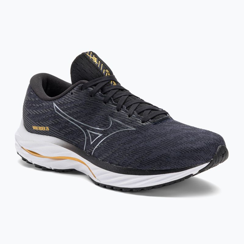 Men's running shoes Mizuno Wave Rider 26 2E odyssey gray/metallic gray/pale marigold