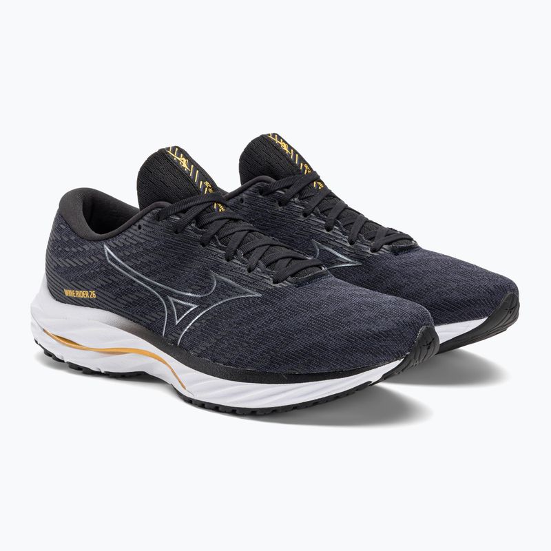 Men's running shoes Mizuno Wave Rider 26 2E odyssey gray/metallic gray/pale marigold 5