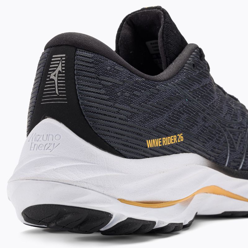 Men's running shoes Mizuno Wave Rider 26 2E odyssey gray/metallic gray/pale marigold 10