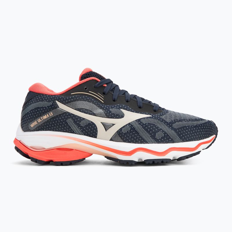 Women's running shoes Mizuno Wave Ultima 13 night sky/wind chime/salmon 2