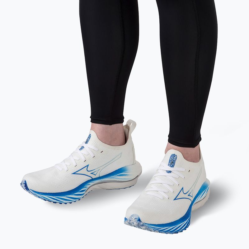 Women's running shoes Mizuno Wave Neo Wind white/silver/peace blue 16
