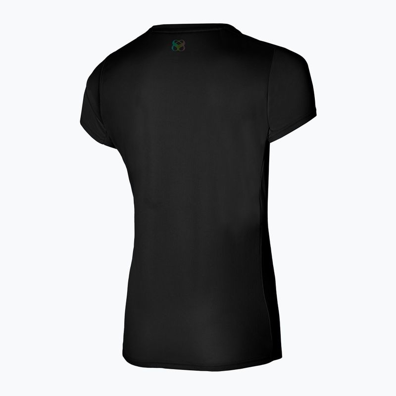 Women's running shirt Mizuno Two Loop 88 Tee black 32GAA20109 2