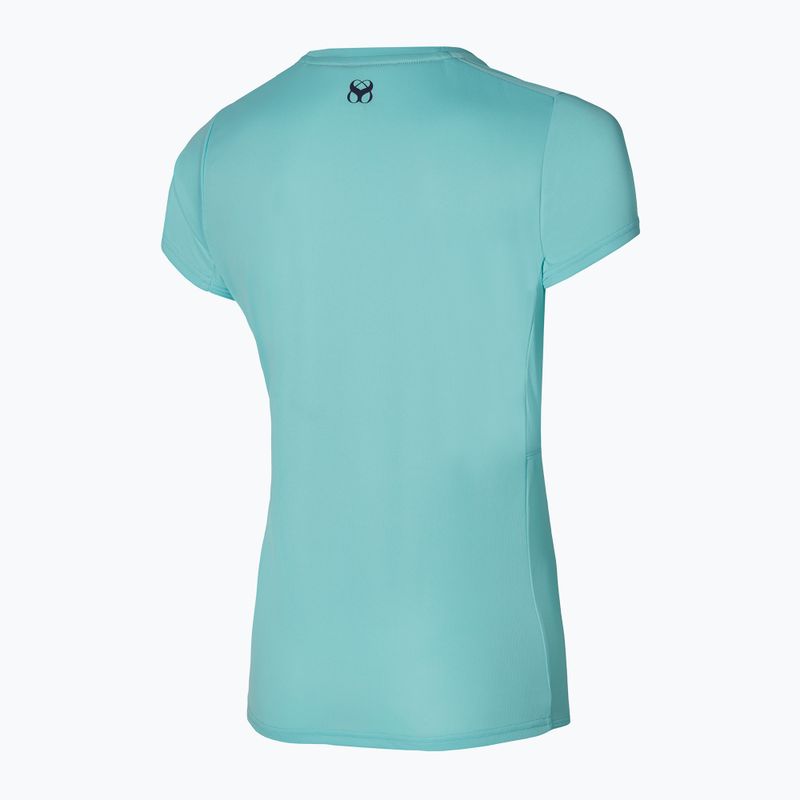 Women's running shirt Mizuno Two Loop 88 Tee blue 32GAA20122 2