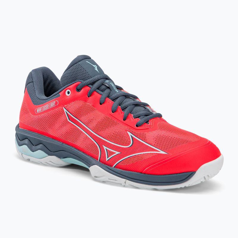 Women's tennis shoes Mizuno Wave Exceed Light AC Fierry Coral 2/White/China Blue 61GA221958