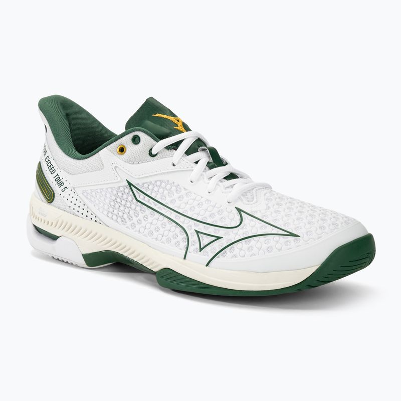 Men's tennis shoes Mizuno Wave Exceed Tour 5 AC white/pine needle/papyrus