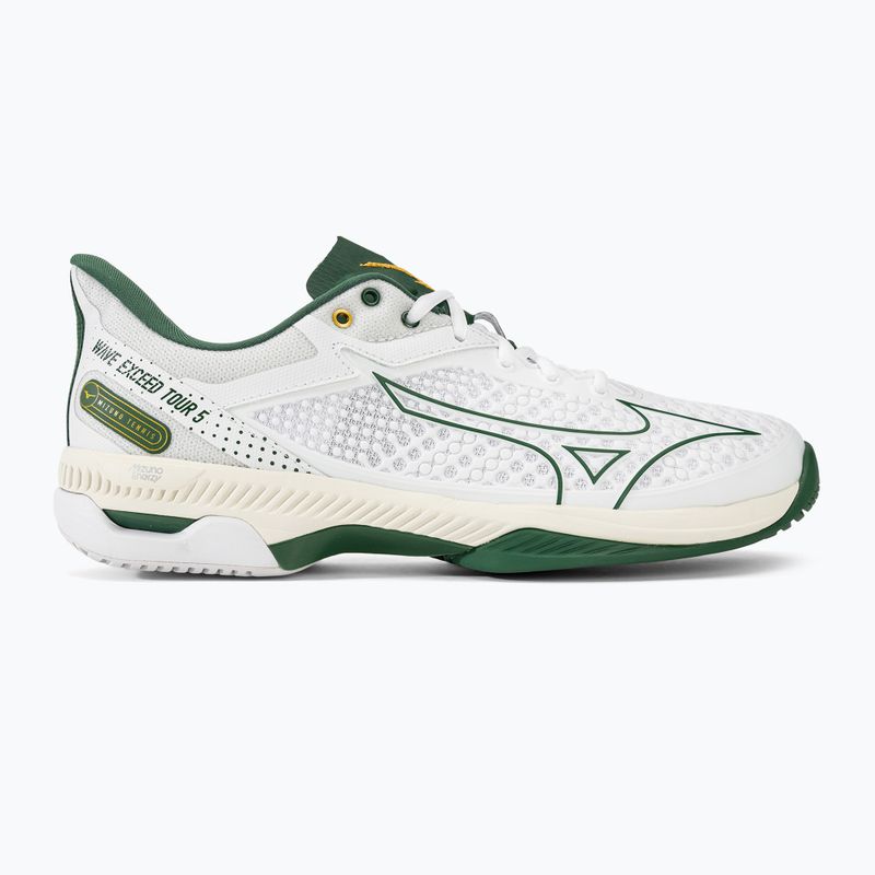 Men's tennis shoes Mizuno Wave Exceed Tour 5 AC white/pine needle/papyrus 2