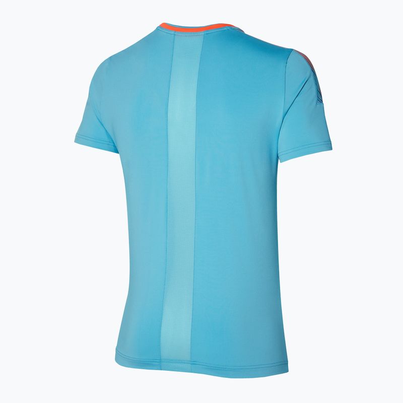 Men's running shirt Mizuno Shadow Tee blue 62GAA00222 2