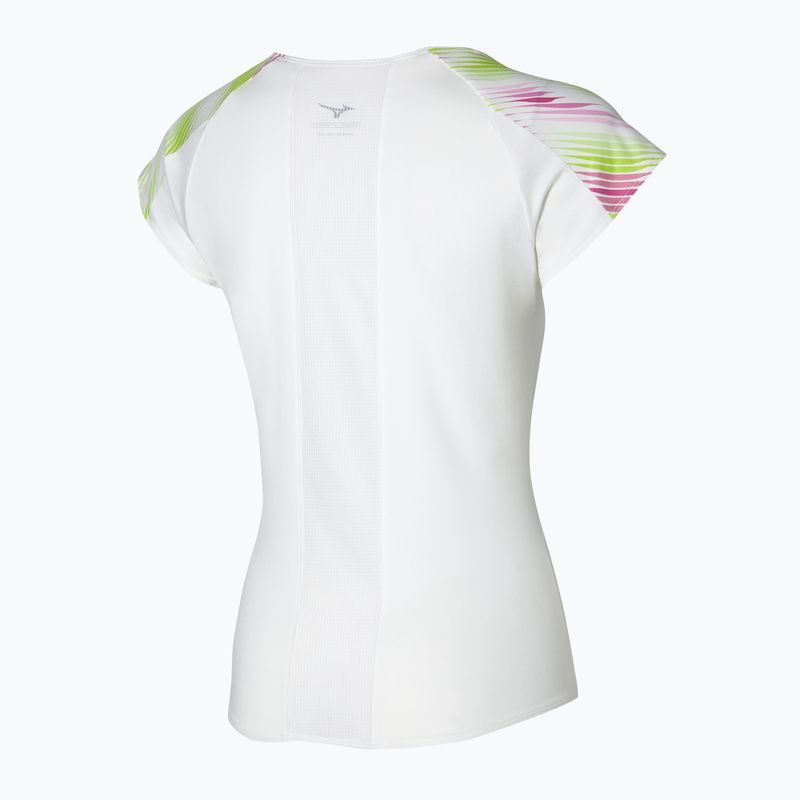 Women's running shirt Mizuno Printed Tee white 62GAA20198 2