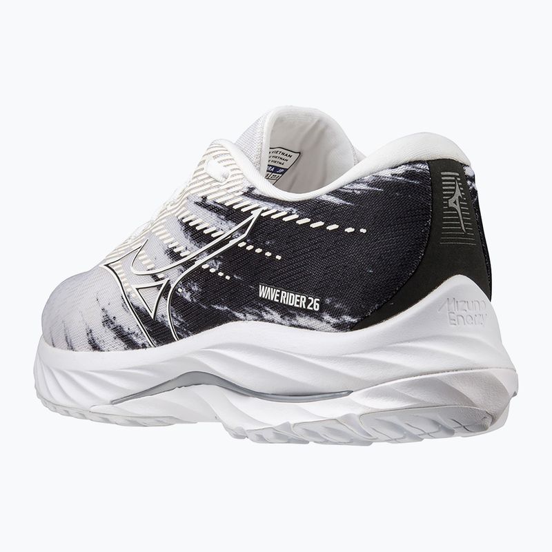 Men's running shoes Mizuno Wave Rider 26 white/white/black 9