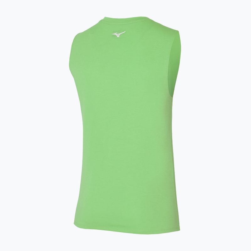 Men's running tank top Mizuno Impulse Core light green 2