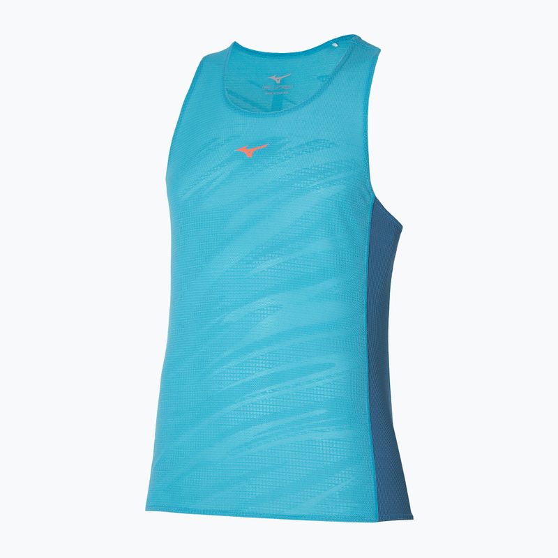 Men's running tank top Mizuno Aero Tank maui blue